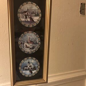 Rare Anna Perenna Porcelain Made in Germany Framed